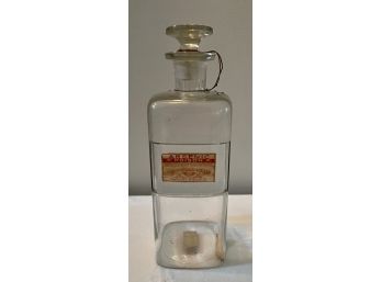 Vintage (Empty) Arsenic Apothecary Glass Bottle