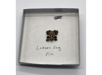 Vintage Landau Frog Pin