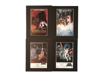 Set Of 4 Star Wars Playbill Prints