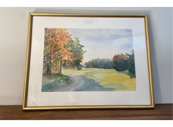 Watercolor 'Longshore Golf Club Hole #15'