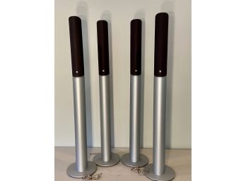 Four Metal Base KEF Tower Speakers