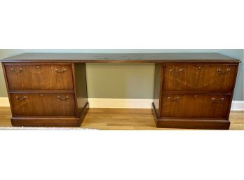 Large Double File Cabinet Console Table/Desk