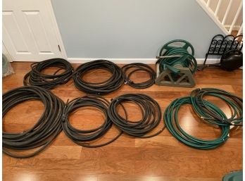 Six Soaker Hoses Plus Additional Standard Hoses And A Hose Reel