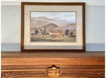 C. Smith Print Of A Rural Farm Scene