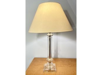 Clear Glass Base Table Lamp