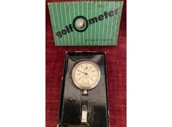 Vintage New Haven Clock & Watch Company Golf O Meter In Box