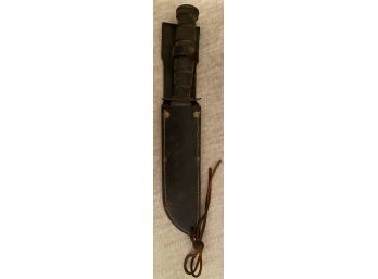 Vintage Valor Combat Fighting Survival Knife Japan Sheath 10997 Fixed Blade