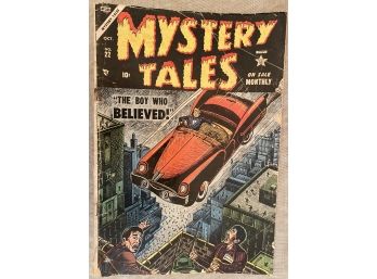 Vintage 1954 Comic Book Mystery Tales Vol 1 No 22 Ten Cents