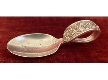 Vintage Stieff Corsage Sterling Silver Baby Spoon Anne