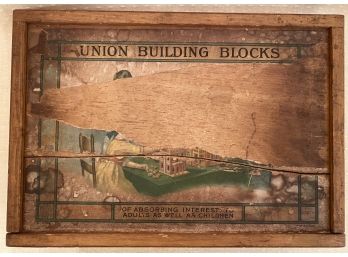 Vintage Antique Union Building Blocks No 6 Richter & Cie Germany Series Even Numbers