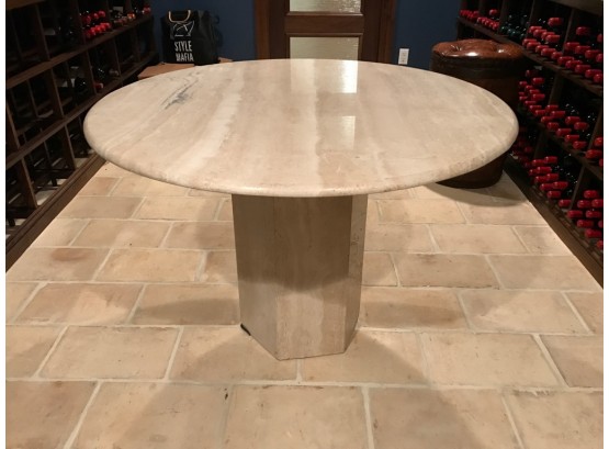 Round Marble Pedestal Table