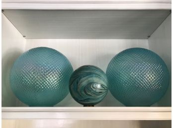 Blue Glass Orb Collection