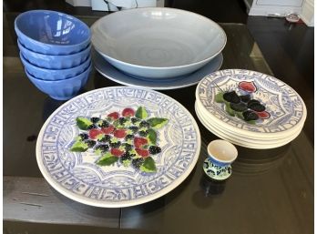 French Decorative Platter & Dishes