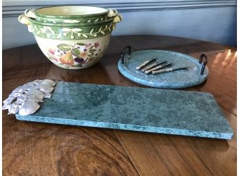 Marble Platters & Ceramic Bowls