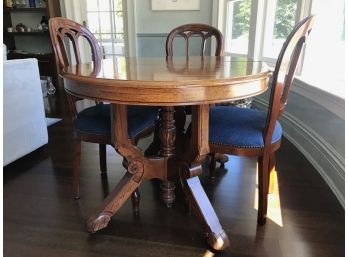 Vintage Dining Table & Four Chairs Imported From France