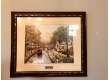 Framed Thomas Kincaid Print