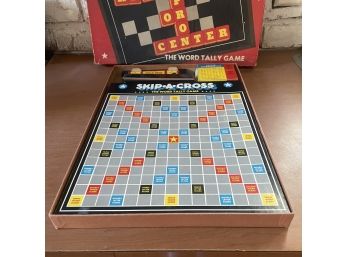 1953 'Skip-a-cross' (aka Scrabble) Game In Box