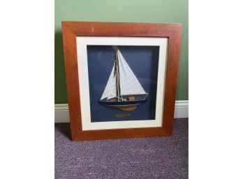 Sail Boat In Shadow Box