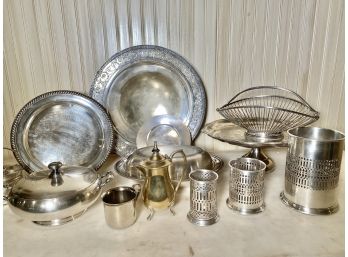 Reed & Barton, Sheffield Silverplate & More - 14 Piece Collection