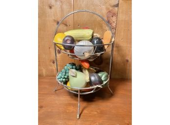 Chrome Fruit/Vegetable Stand