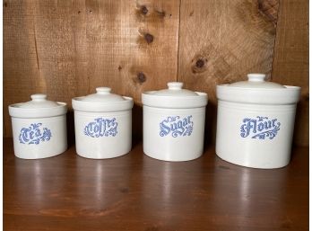 Vintage Pfaltzgraff Yorktowne Canisters - Set Of 4