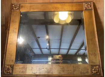 Uttermost Company Gilt Wood Framed Beveled Wall Mirror