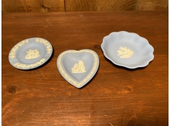 Vintage Wedgewood Jasper Trays - Set Of 3