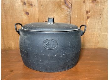 Vintage Cast Iron Oval Cooking Pot, Kendrick & Sons