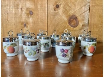 Royal Worcester Porcelain Covered Containers - Set Of 12