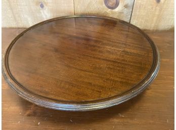 Ferguson Bros Mid Century Modern Large Wood Lazy Susan