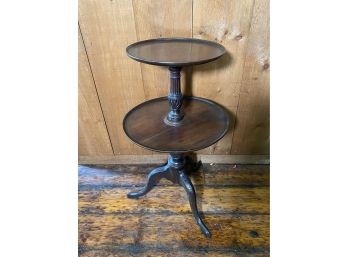 Vintage Mahogany Dumbwaiter Table