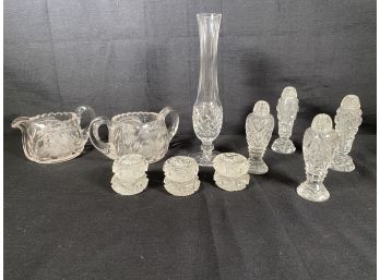 Fabulous Cut Crystal/Glass Table Ware - Set Of 13