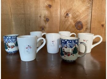 Williams Sonoma Coffee Mugs & More - Set Of 7