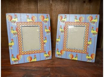 Pair Of Daneilson Designs Rooster Frames