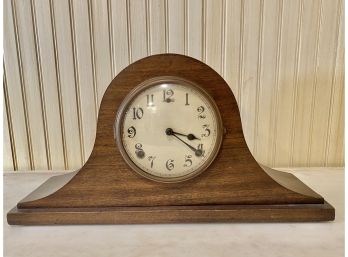 William Gilbert Clock Co Mahogany Mantel Clock