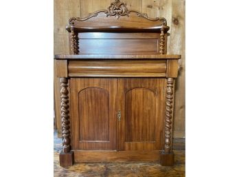 19th Century Paneled Mahogany Dining Sideboard Or Bar