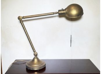 A Vintage Brass Desk Lamp