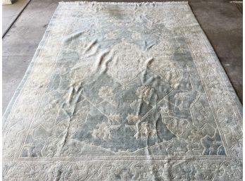 A Large Vintage Tibetan Cashmere Rug From Lord & Taylor