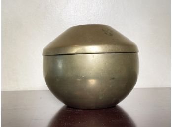 A Lidded Brass Vessel