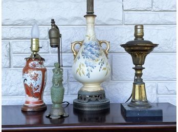 A Vintage And Antique Lamp Assortment