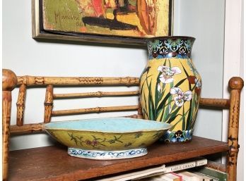 Antique Asian Pottery And Cloisonne