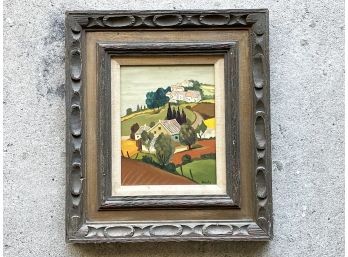 A Vintage Oil On Board, Signed Montez