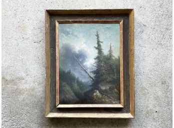 A 19th Century Oil On Canvas, Landscape Scene, Unsigned