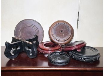 An Assortment Of Pottery And Statuary Bases