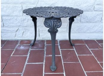 An Antique Cast Iron Side Table