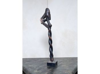 An Antique Carved Wood African Artifact, Stanley Wyatt