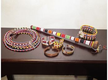 A Collection Of Masai Bead Jewelry