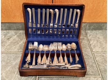 A Large Assortment Of Art Deco Silverplate Flatware