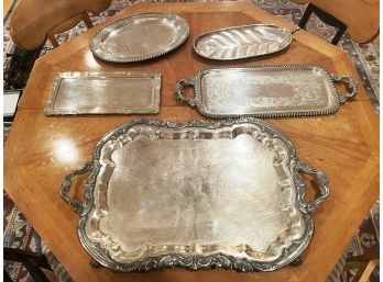 A Silverplate Tray Assortment