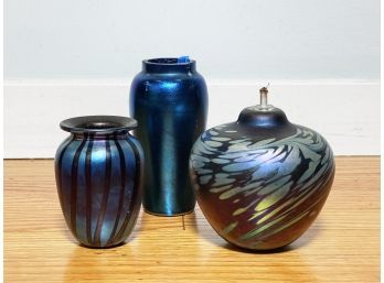 Antique Favrile Glass Vases